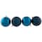 32ct. 3.25" 2-Finish Sapphire Blue Shatterproof Ball Ornaments
